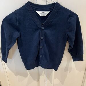 H&M Kids Navy Blue Cardigan 3t